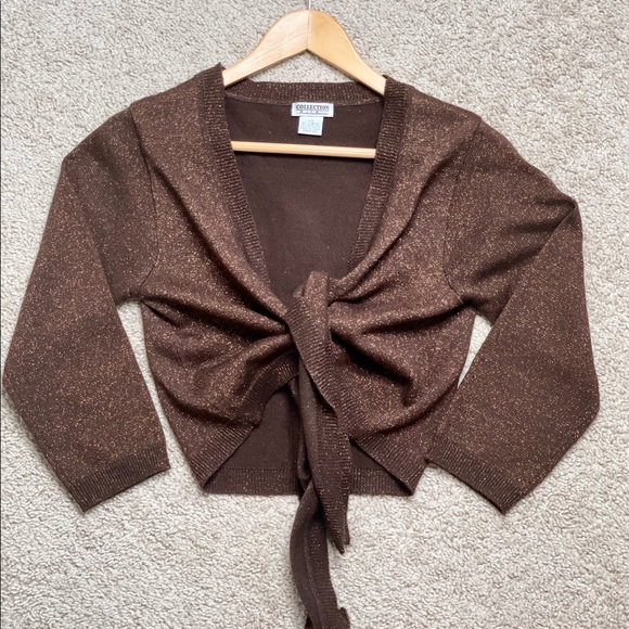 Y2K Vintage cropped bolero cardigan Size S - Picture 4 of 8